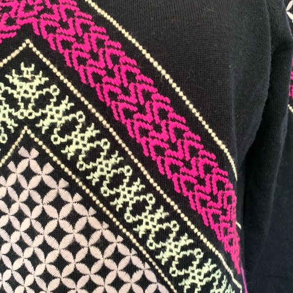 J. Crew Navy Sweater with Fine Embroidery - Picture 4 of 4